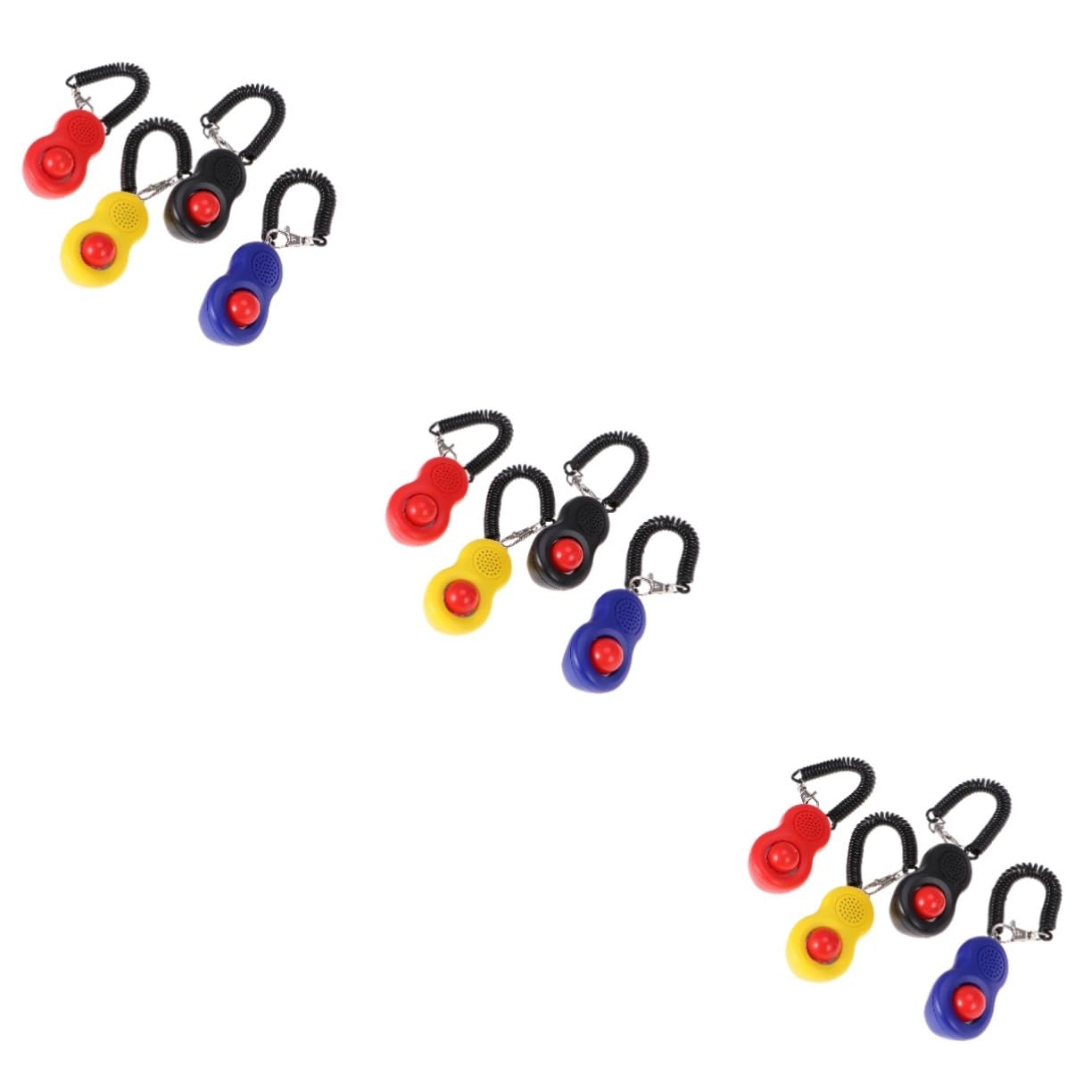 BESPORTBLE 12piezas Kit De Clicker De Entrenamiento para Mascotas Juego Diseño Ergonomico para Perros y Gatos Incluye Correa y Anillo Elástico Herramienta Efectiva para Adiestramiento De