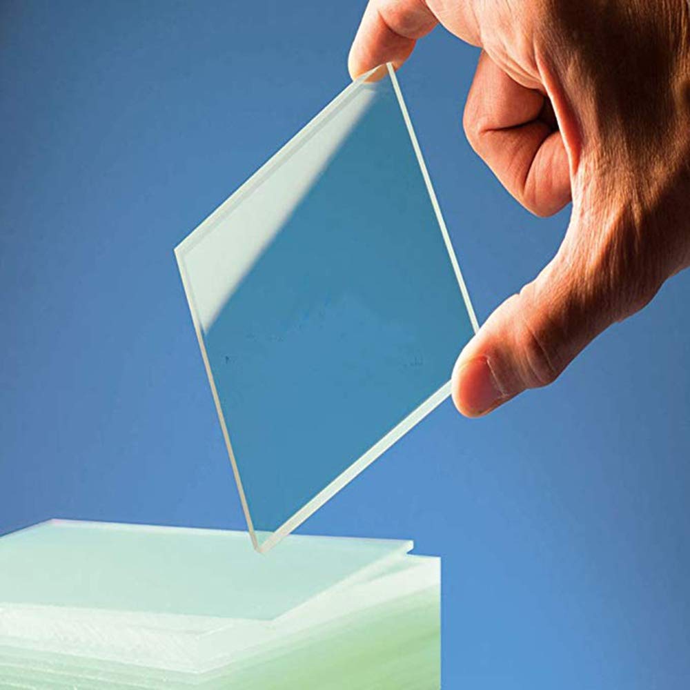 WOWGOGO 50x40x1.1mm, 10 ohm/sq, 25pcs Lab Transparent Conductive Indium Tin Oxide ITO Glass