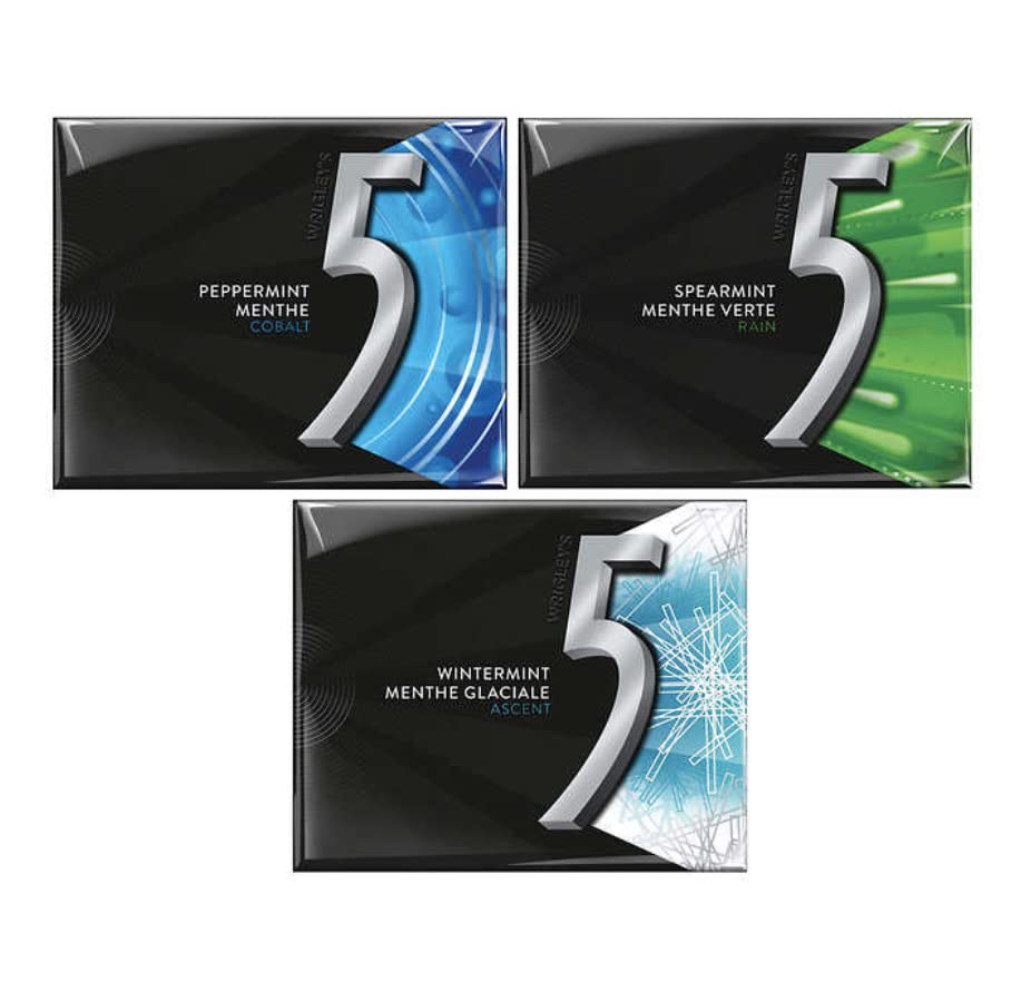 Miniatura 2 de Wrigleys 5 Sugar-free Gum Variety Pack 15 sticks 12-pack Shipped from Canada