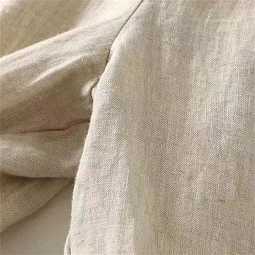 Women's Summer Loose Casual Pants – Cotton Linen Slight Stretch Drawstring Waist Straight-Leg for Beach Travel4