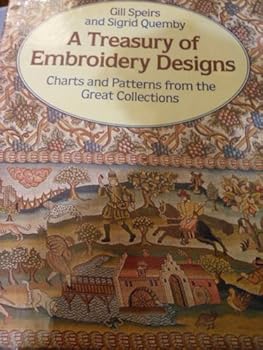 Hardcover A Treasury of Embroidery Designs Charts and Patterns from the Great Collections Book