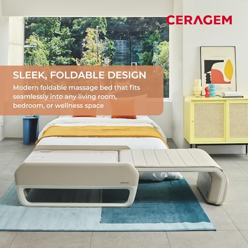 Image of CERAGEM V7, Therapeutic Thermal Massager @Home, Spinal Care Management, FDA Cleared Class II Medical Device, Patented Spinal Scan Technology Customized Massage (White)