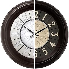 Presentime & Co. 18 " Luminous Large Wall Clock, Oil Rubbed Bronze Finish, Night Light, Lighted photo Presentime & Co. 18 " Luminous Large Wall Clock, Oil Rubbed Bronze Finish, Night Light, Lighted