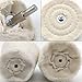 Tworider 6 pcs Buffing Wheel for Drill,Buffing Pad Polishing Wheel Kits,Wheel Shaped Polishing Tool for Metal Aluminum,Stainless Steel,Chrome,Jewelry,Wood,Plastic,Ceramic,Glass,etc