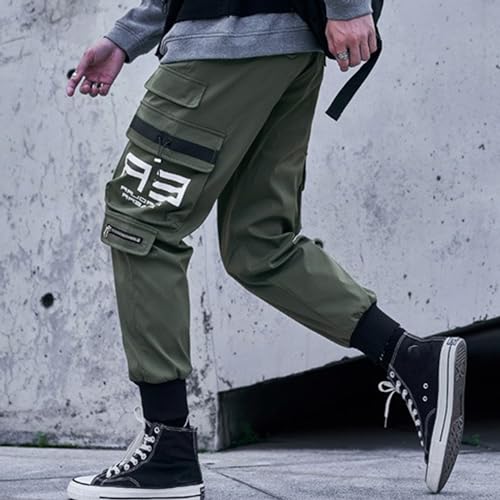 XYXIONGMAO Men's Black Fashion Tactical Streetwear Techwear Joggers Hip Hop Streetwear Sweatpants Cargo Pants for Men3