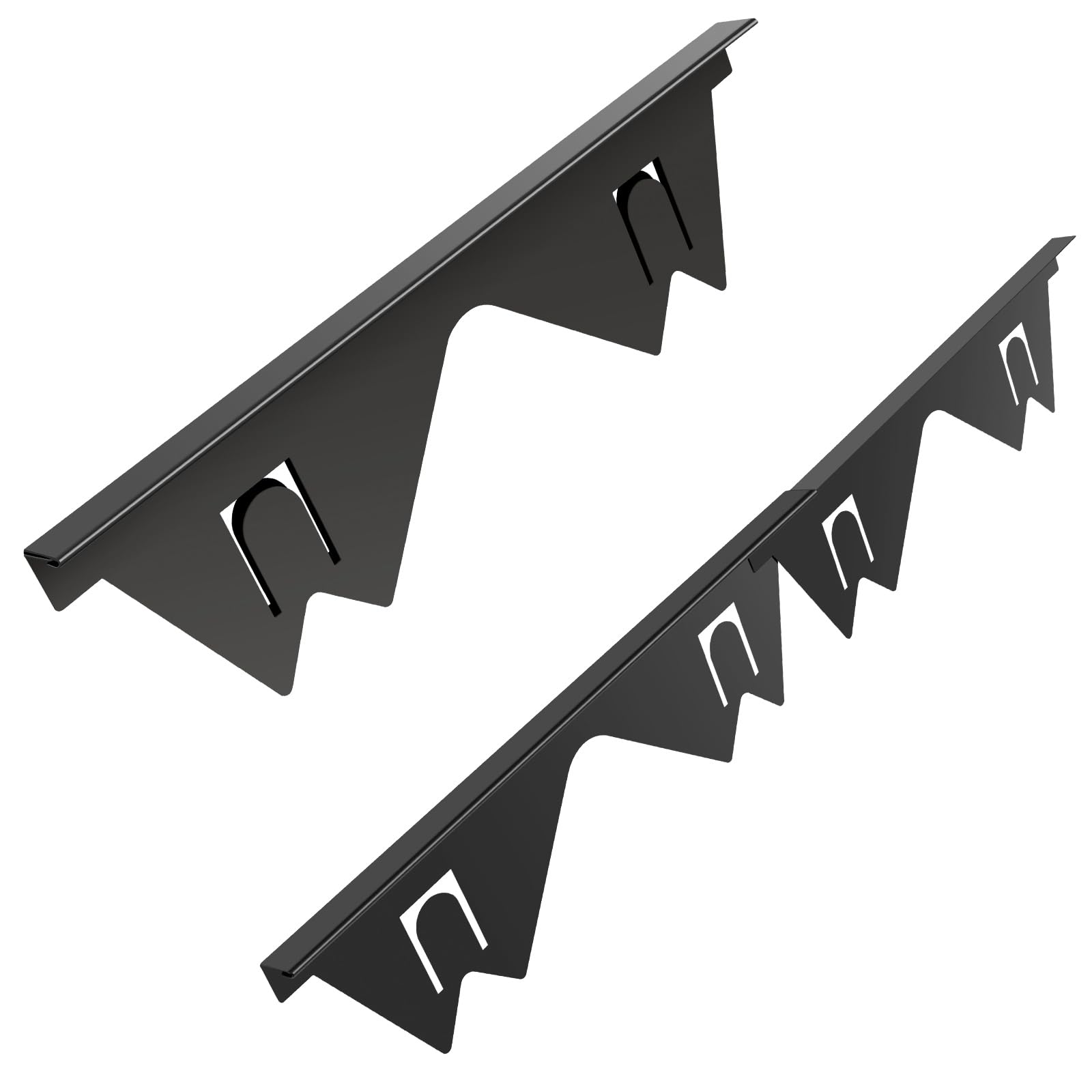 Lot de 2 couvre-joints rétractables en acier inoxydable pour cuisinière - Résistants à la chaleur - Réutilisables - Longueur 35 à 70 cm