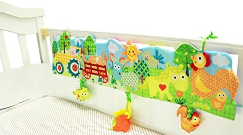 Zocita Baby Crib Cloth Book, Baby Pram Carriage Stroller Soft Fabric Bedding Cloth Book(Farm)