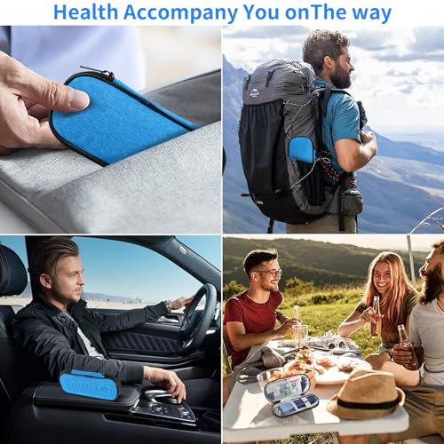 Image of Insulin Pen Cooler Travel Case with 2 Reusable TSA Approved Ice Packs, Diabetic Medication Insulated Cooler Bag for Insulin Pens and Other Diabetic Supplies Storage Blue