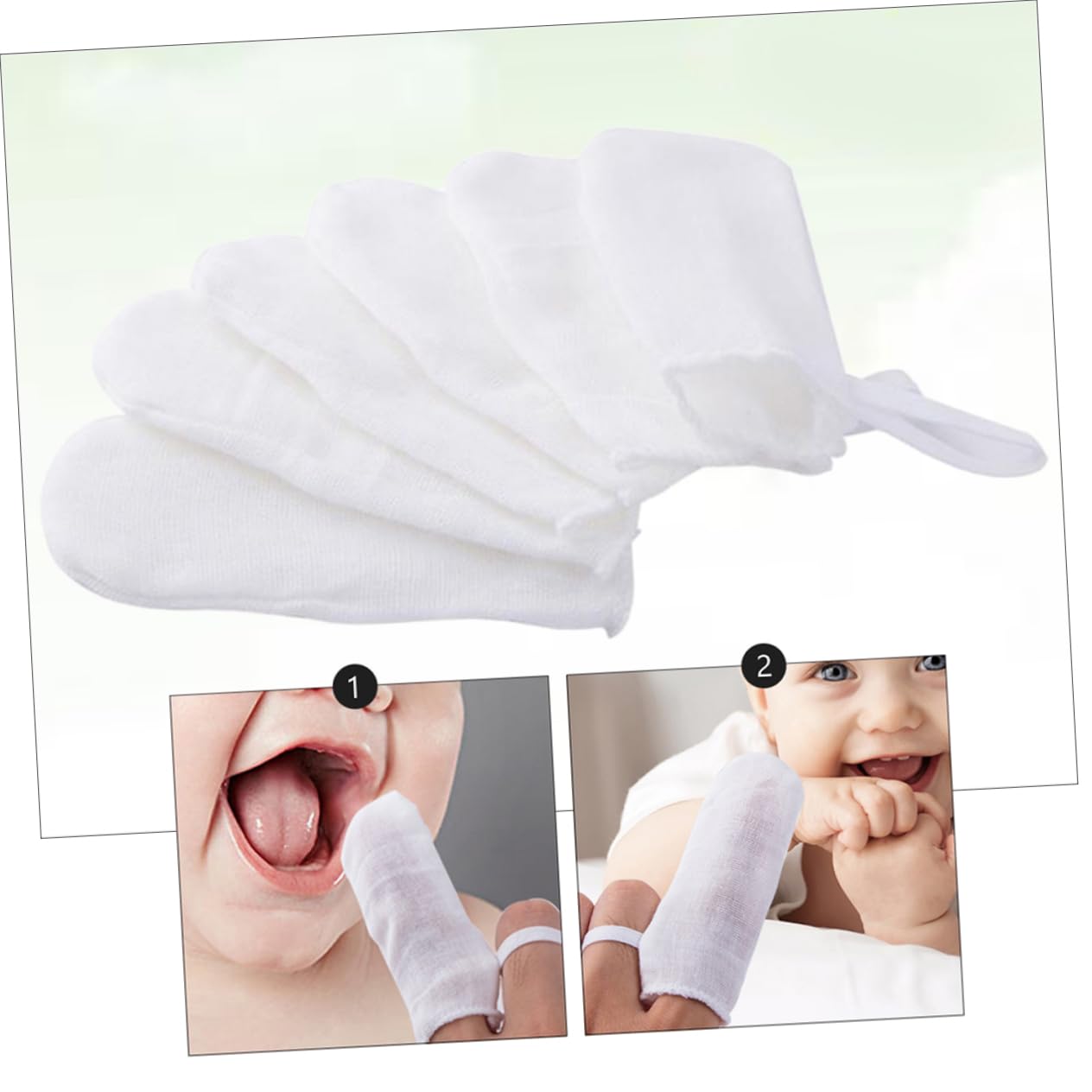 Anneome 3sets Spazzolini Finger Per Orale Per e Gengive Design Per Comfort e Stabilità