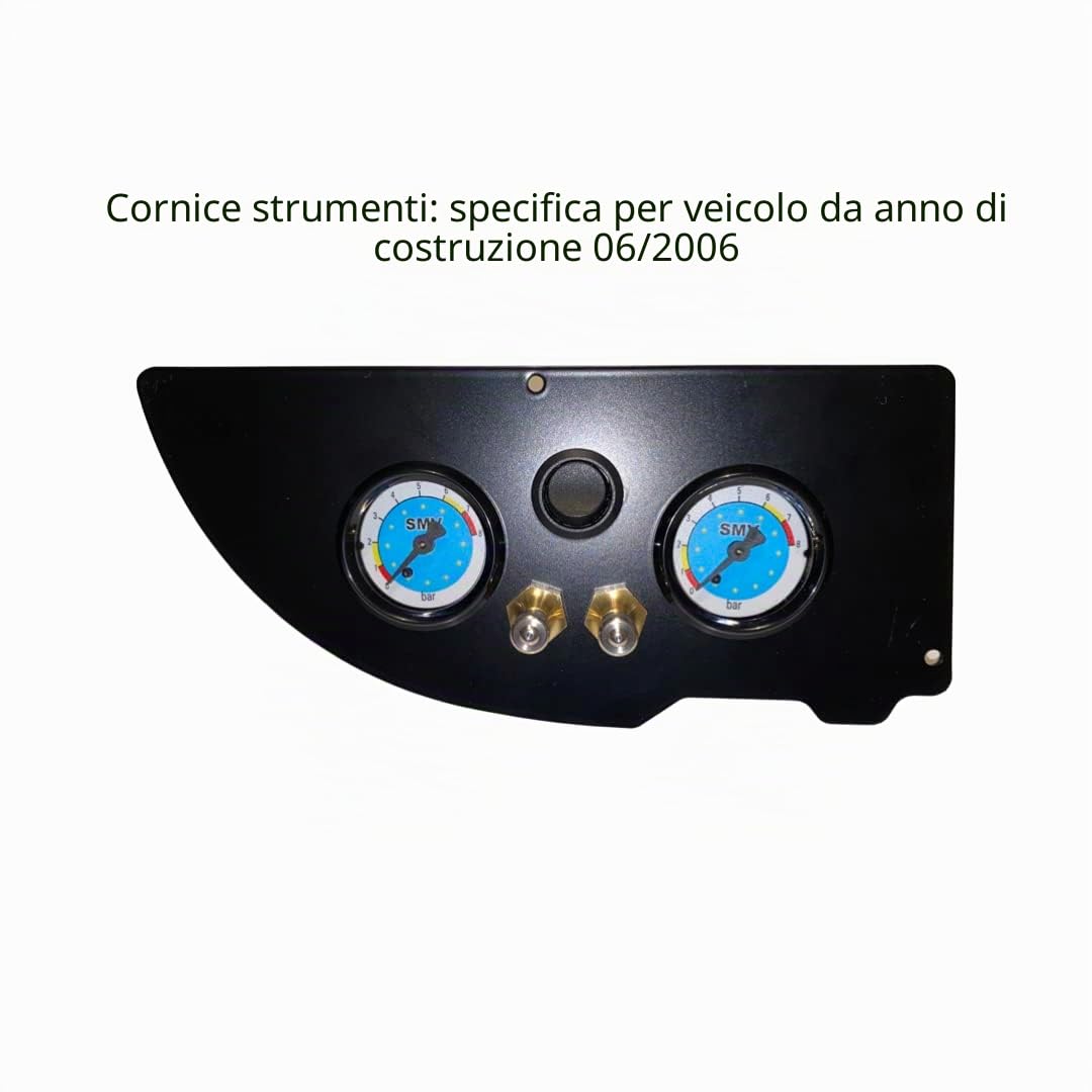 Sospensione pneumatica per camper Z6 incl. cruscotto con manometro specifico per veicolo adatto per FIAT Ducato/Peugeot Boxer/Citroen Jumper (tipo 250) dal modello 07/2006-oggi