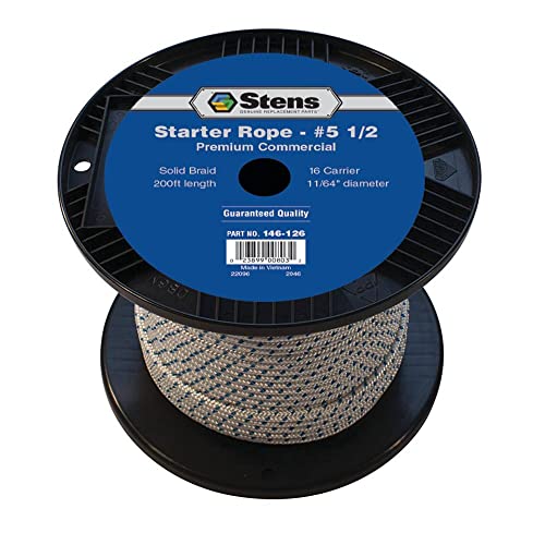 Stens - 146-126 200' Solid Braid Starter Rope, 5 1/2 Solid Braid, ea, 1
