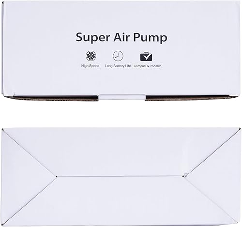 Miniatura 13 de Bomba de colchón de aire, bomba de aire portátil recargable de 6000 mAh, inflador de aire eléctrico de llenado rápido para acampar al aire libre,