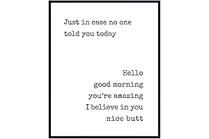 Positive Quotes Wall Decor - Motivational Unique Kitchen Decor