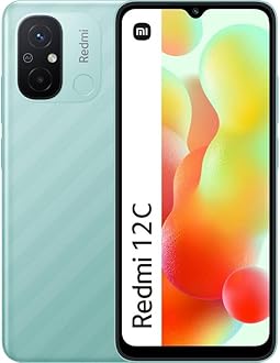 Xiaomi Redmi 12C Dual-SIM 64GB ROM + 3GB RAM (Only GSM | No CDMA) Factory Unlocked 4G/LTE Smartphone (Mint Green) - International Version