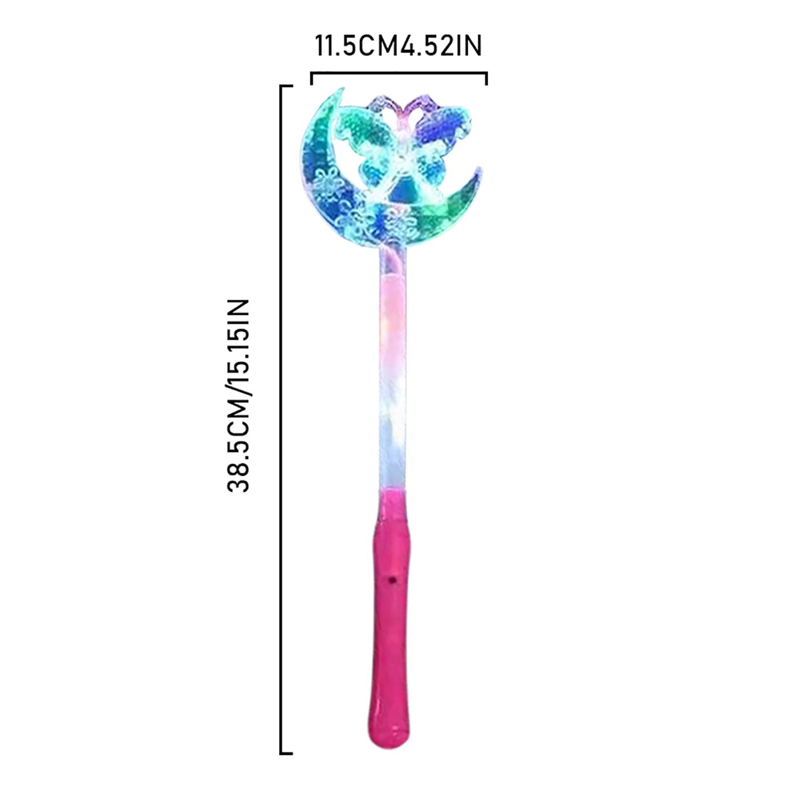 10 Bacchette Magiche Principessa Stella - Multicolore, 36cm, Per Feste E Costumi