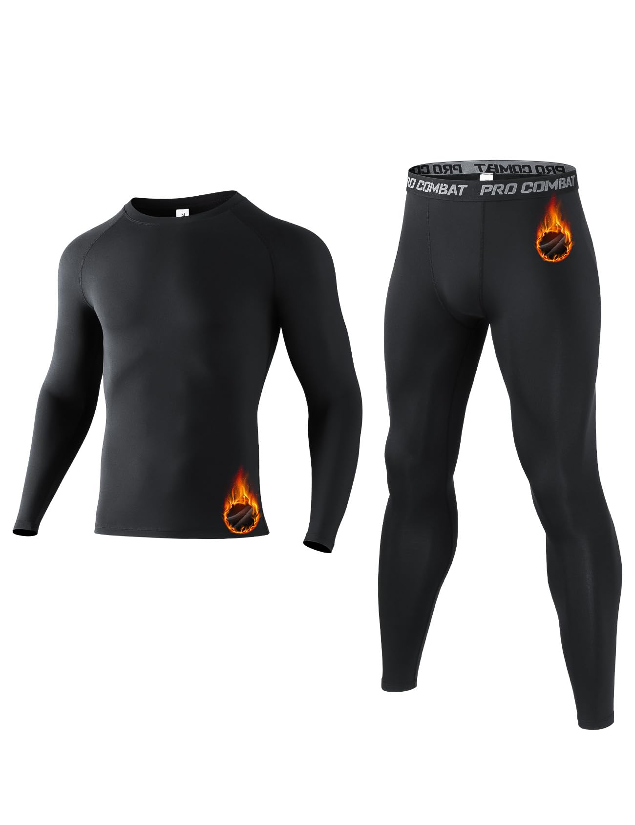 Niksa Thermounterwäsche Herren skiunterwäsche Herren Lange Funktionsunterwäsche Set atmungsaktiv Weich Thermo Unterwäsche für Fußball Laufen Fitness Wandern