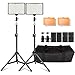 Photography 160 Lumiere LED Video pour Appareil Photo Reflex numérique Photographie Éclairage, Yeeteem 160 LEDs Torche vidéo kit 3200/5500K Kit d'éclairage de caméra Compris 79" Pieds