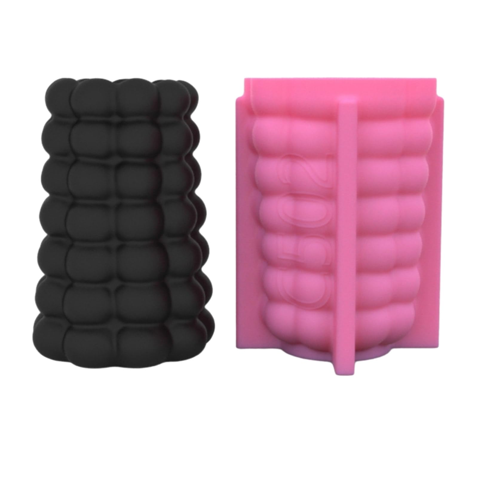 fexxkg Geometric Beads Bubble Gypsum Silicone Mold Vase Storage Box Mold for Making Flower Pen Holder
