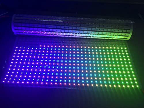 WENWENLEE 60 * 40 Pixels RGB Full Color WS2812B Flexible LED Pixel Panel Light;DC5V;Panel Size:100cm*60cm