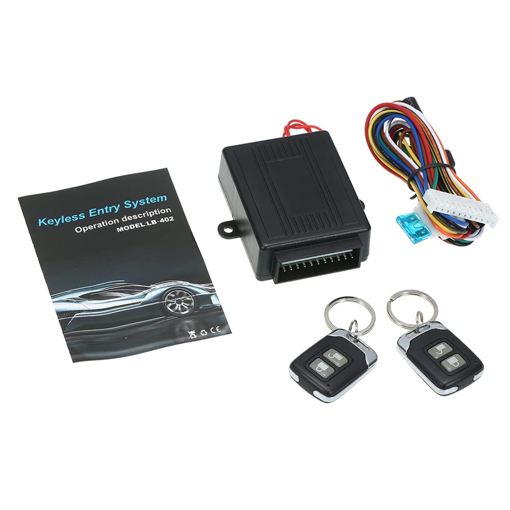 Universal Car Door Lock Keyless Entry System with Remote Central Control Box Kit
