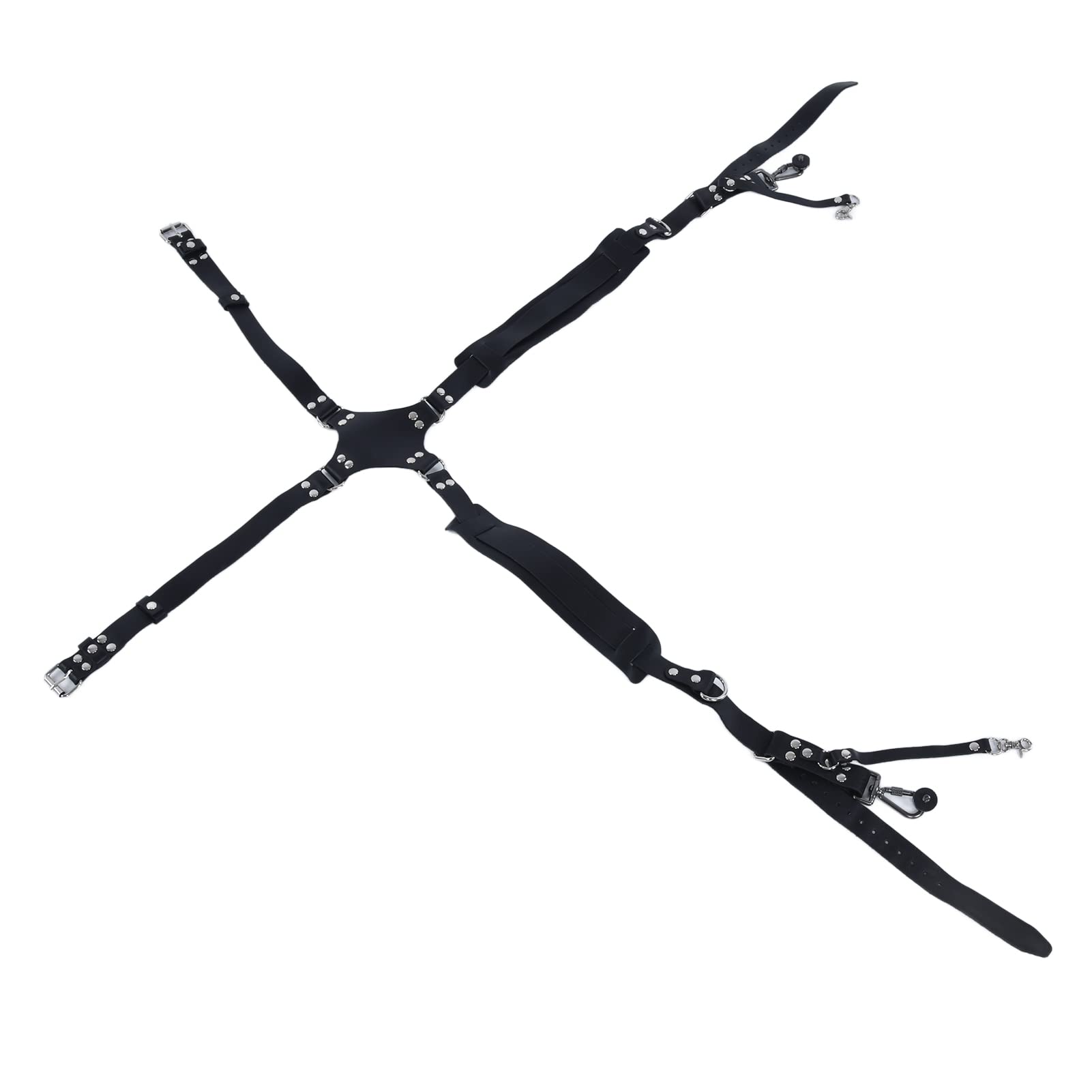 Correa para Cámara Arnés de Cuero PU de Doble Hombro para Accesorios de Fotografía Al Aire Libre, Cómodo, Duradero, Adecuado para Cámaras SLR, 1 Unidad