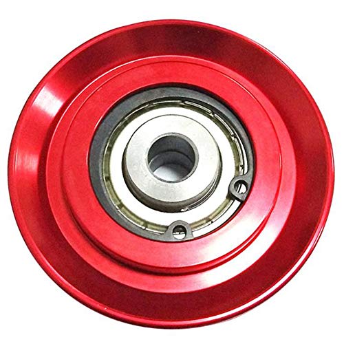 Swiixxer Elevador de Aluminio Universal de 73 Mm Equipo del Gimnasio de la Aptitud del Cable de la Rueda de la Polea del Cojinete de Carga Pesada para Escalada Polea de Camping