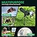 BIBIRE 25-75x80 HD Spotting Scopes, Angled Spotter Scope with Tripod and Phone Adapter Spotting Scope for Bird Watching Wildlife Wiewing