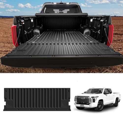 Image of LASFIT Tailgate Mat for Toyota Tundra 2022-2026 (Not Fit Drop-in Liners), All Weather Truck Tailgate Liner for Tundra TPE Tailgate Protector Liner Tundra 2022 2023 2024 2025 2026 Accessories, Black