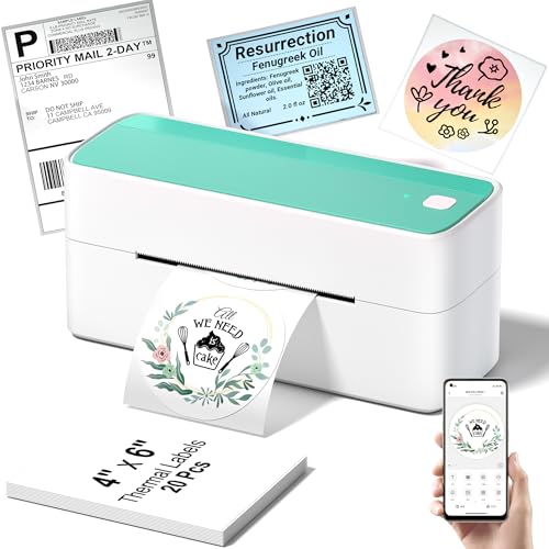 Phomemo Bluetooth Thermal Shipping Label Printer, 241BT Wireless...