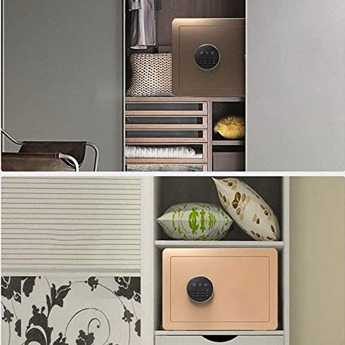 XBTGS Elettronica di deposito impermeabile ignifuga, elettronica antifurto, per ufficio o uso domestico, montaggio a parete o a pavimento, 35 x 25 x 25 cm, per casa, ufficio, C, oro, A, oro-A