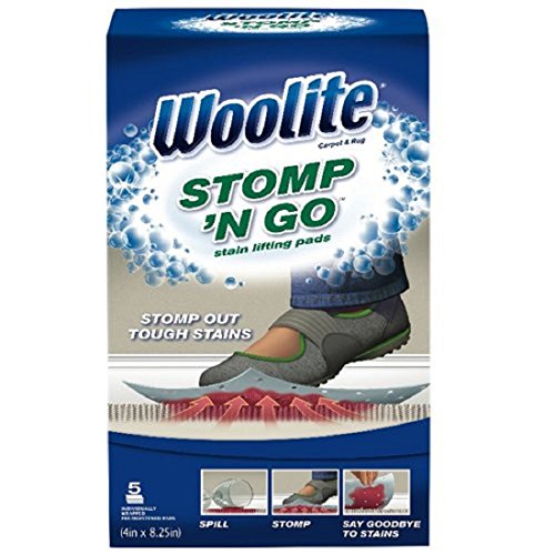 coolsun Woolite Carpet and Rug Stomp N' Go Stain Lifting Pads - 5 Pack, 5