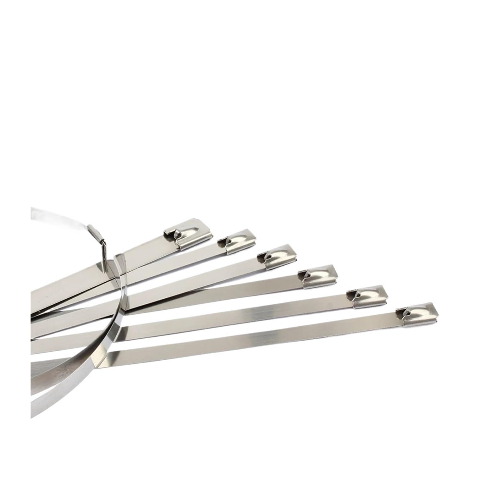 Stainless Steel Cable Ties, 10Pcs 4.6mm x 100-450mm Self-Locking Stainless Steel Cable Ties, for Pipes, Fencing, Auto(4.6mmx150mm)