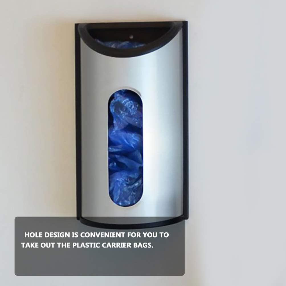 DOITOOL Stainless Steel Storage Box Bag Holder Magnetic Storage Bin Garbage Bag Dispenser Kitchen Home Organizer