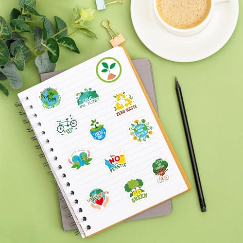 1000Pcs Earth Day Stickers - Waterproof Vinyl Decals for $6.99