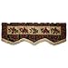 Violet Linen Decorative Christmas Tapestry Window Valance, 60" x 15", Cardinal Design