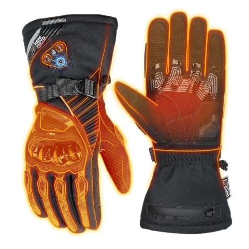 KEMIMOTO Hybrid Heated Motorcycle Gloves