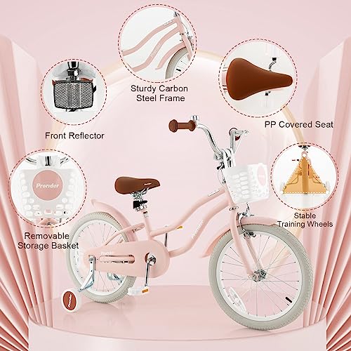 Image of BABY JOY Kids Bike, 12 14 16 18 20 Inch Boys Girls Bike w /Removable Basket