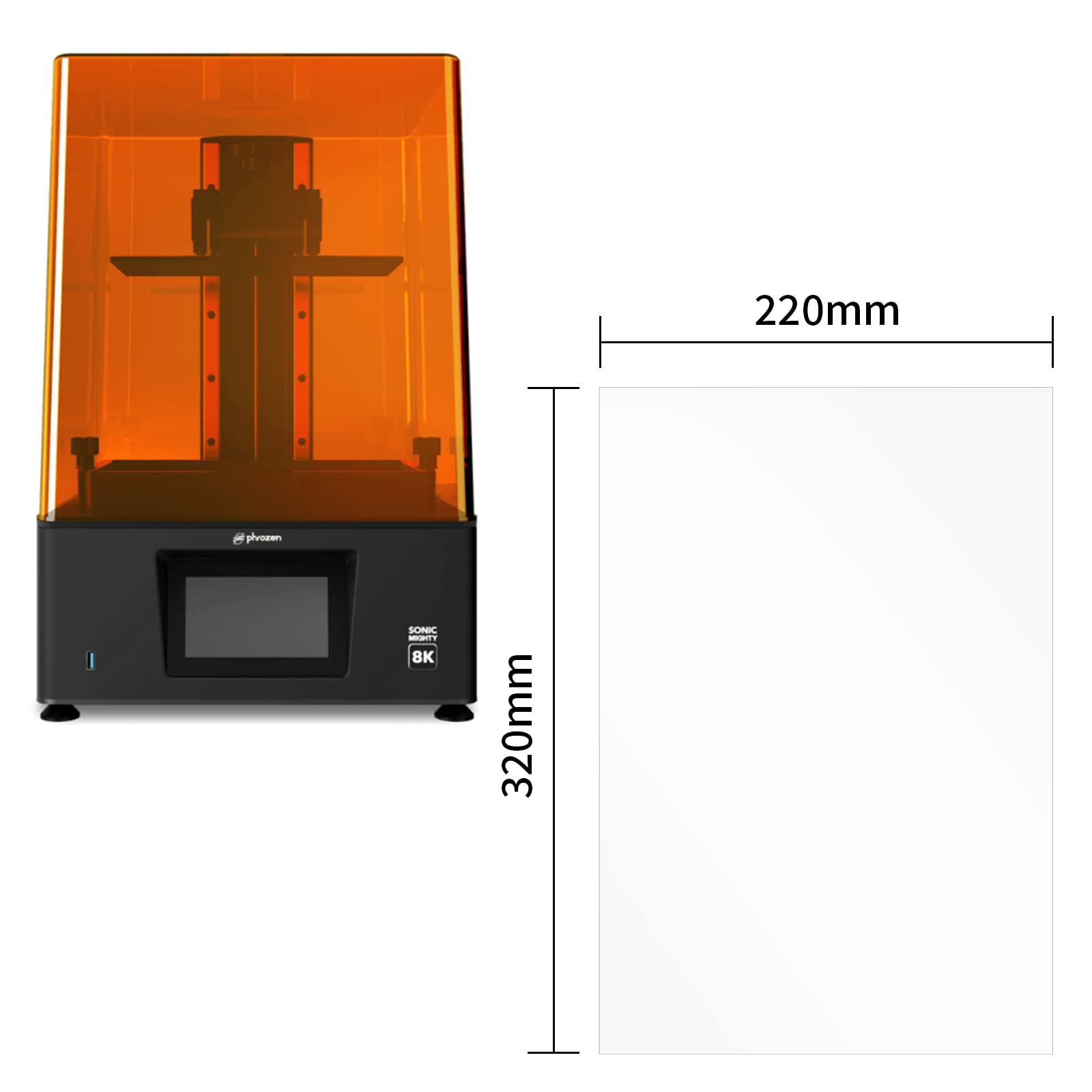 Chitu Systems Película NFEP 3 Uds 10,3 Pulgadas para Impresora 3D | Películas NFEP 320×220 mm, 0,127 mm, para Photon M5/Saturn 2/3/4 Ultra/Halot Mage 10,1-10,3 Pulgadas