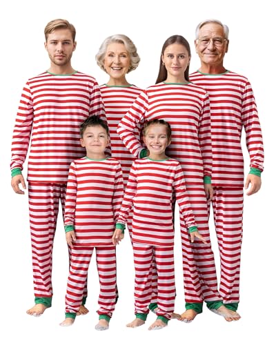 QUNISY Family Pajamas Christmas Matching Sets Xmas Family Pjs Set Couple Holiday Jammies Women/Men Festival Sleepwear Adult WOMEN-M-R