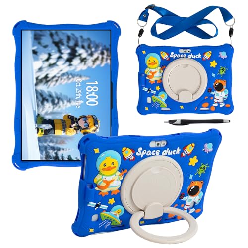 Étui Android 10,1" bleu marine compatible Dragon Touch Notepad K10 Hoozo Wecool