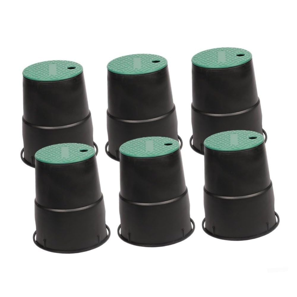 6x Ventilbox 15 cm für Garten, professioneller Schutz für Ventilsysteme | Das praktische 6er-Set bietet eine wirtschaftliche Komplettlösung für die Installation Ihres gesamten Bewässerungssystems.