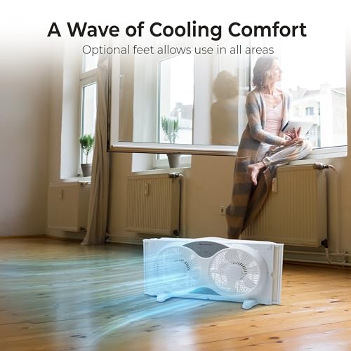 Image of Comfort Zone CZ310R Twin Window Fan