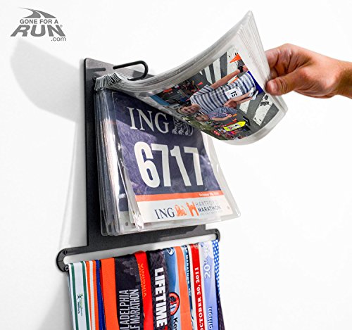 Gone For a Run Designed Bibfolio Race Bib Display Vinyl Protector Sheets | 4 Pack (12 Vinyl Sheets/Pack) - 48 Sheets
