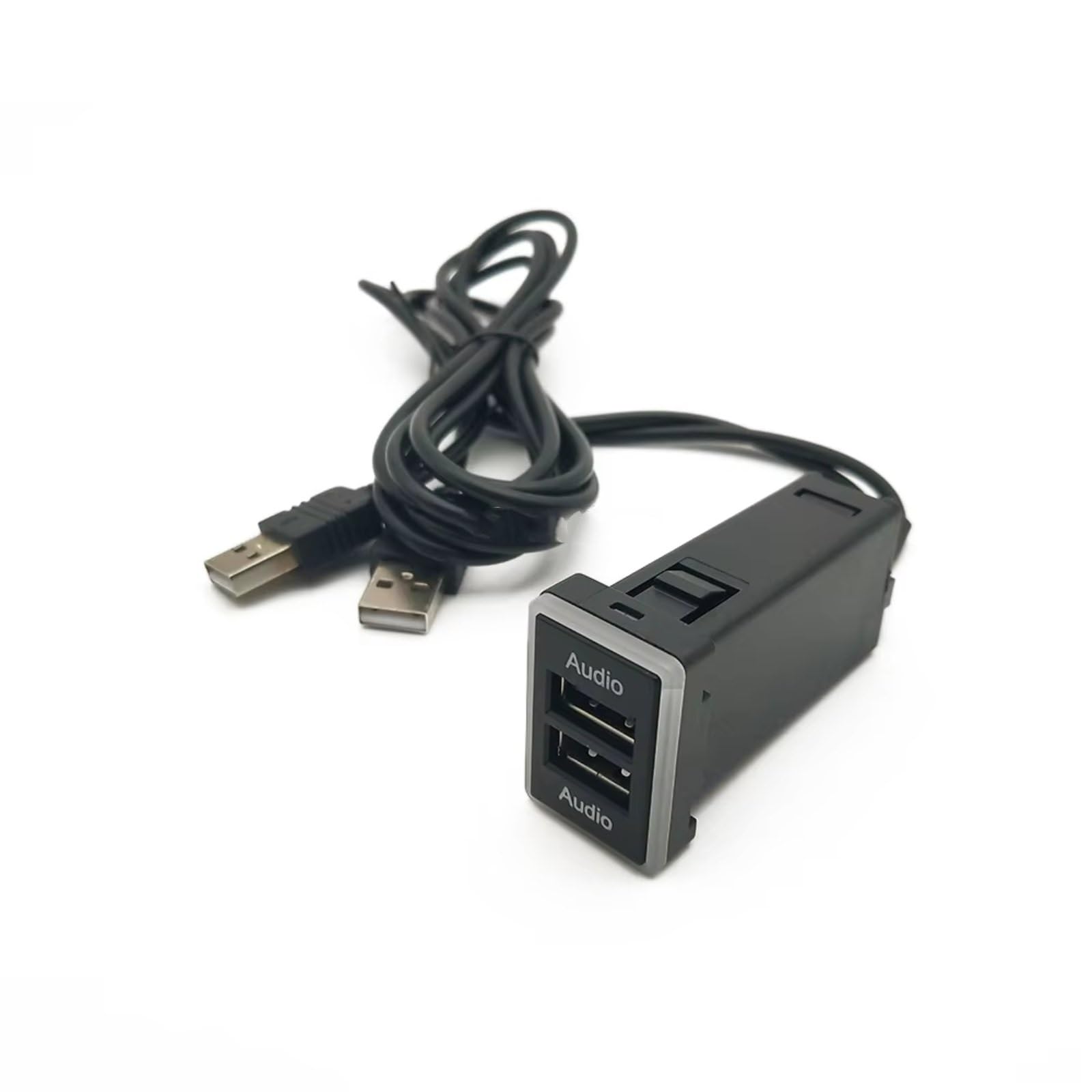 Compatible Avec Toyota Pour Camry Pour Prius Pour Corolla Double Adaptateur Port USB Audio U-Disk Flash Socket 12V 24V Étanche Haute Vitesse Interface USB AUX voiture