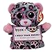 Carletto Ty 00008 - Trixi, Leopard mit Glitzeraugen, Peek-A-Boos, Smartphonehalter, 15 cm