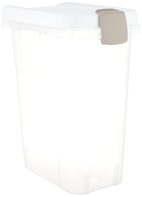 Stefanplast stf739 Contenedor para Comida Animales, Transparente, 15 L