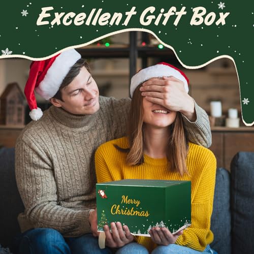 Christmas Shipping Boxes 8x6x6, 30 Pack Green Corrugated Cardboard Boxes for Shipping, Small Mailing Boxes for Small Business