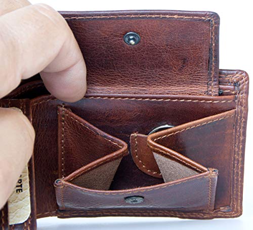 Very Small Pocket Size RFID Genuine Leather Wallet Whole Made of a Cowhide4