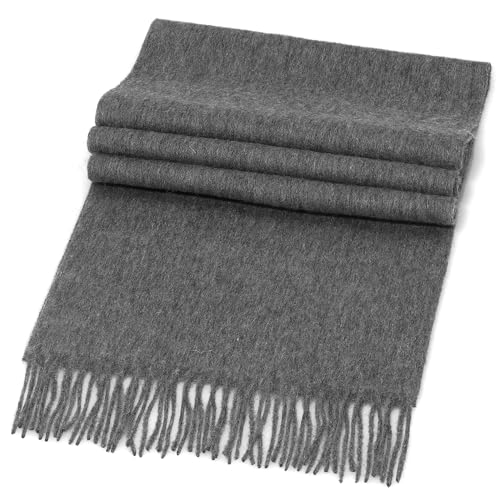 AMERICHAMP Men and Women Scarf Lambs Wool Cashmere Blend Midweight Cozy Soft Feel Winter2