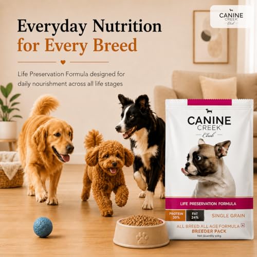 Image of Canine Creek Club Ultra Premium Dry Dog Food for All Life Stages, 10kg Pack
